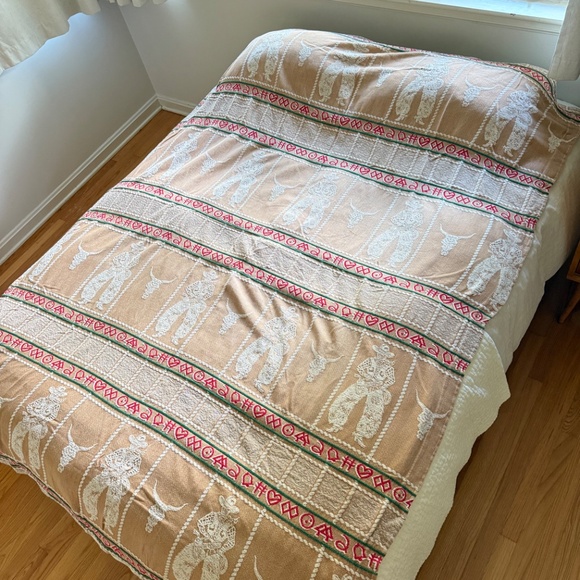Vintage Bates Ranch Cowboy Western Twin‎ Bedspread 1950s Roy Rogers Style USA - Picture 8 of 8